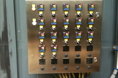 25-channel fermenter control panel using 17 control units.