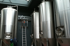 Wylam Brewing floor. - Vessels designed, supplied and installed by Gravity Systems www.gravity-systems.co.uk